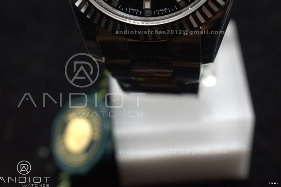 on 326934 ZF Edition Dial Black SS SS Bracelet 904L A2824 Sky-Dweller Best 1:1 0418